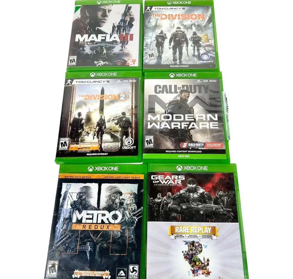 Xbox One Game Lot Bundle 6 Games Call of Duty Modern Warfare Mafia III
